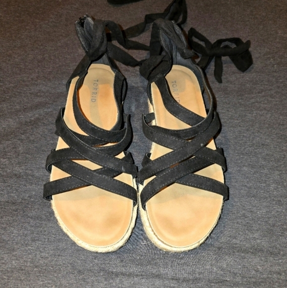 Torrid Espadrille Strappy Platform Gladiator Sandals - Picture 3 of 5